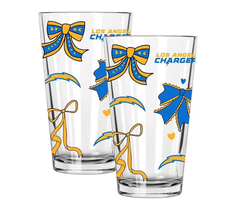 Memory Company NFL  2 pack 16oz Bow Pint Glass — View 22
