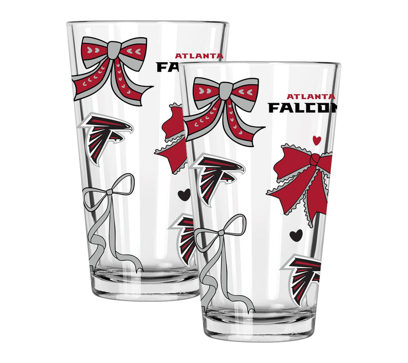 Memory Company NFL  2 pack 16oz Bow Pint Glass — View 55