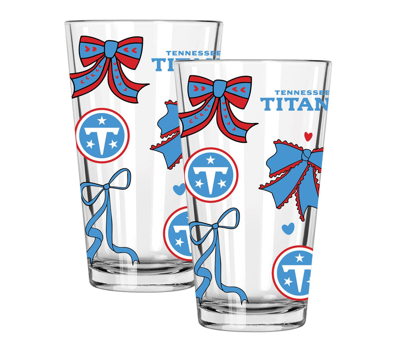 Memory Company NFL  2 pack 16oz Bow Pint Glass — View 61