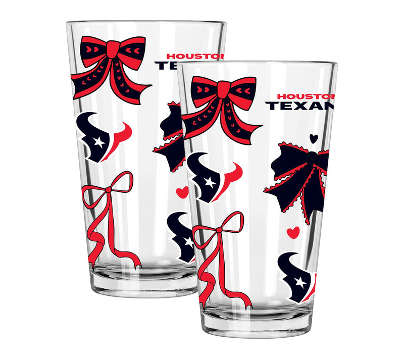 Memory Company NFL  2 pack 16oz Bow Pint Glass — View 32