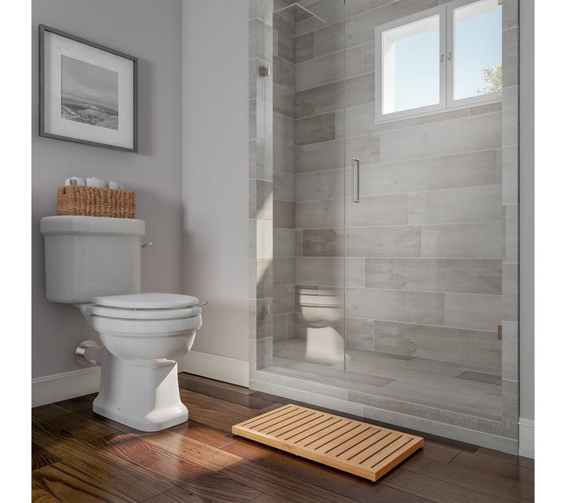 Lavish Home Bamboo Bathroom Mat Non-Slip Design — View 6
