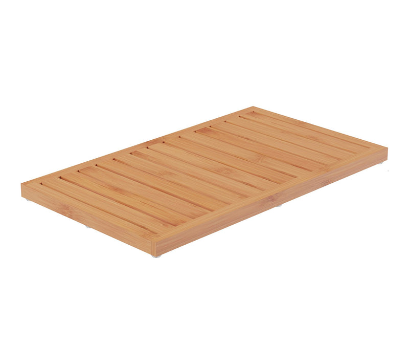 Lavish Home Bamboo Bathroom Mat Non-Slip Design — View 10