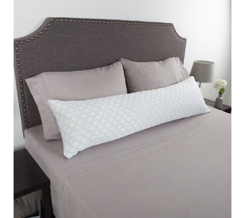 Lavish Home Memory Foam Body Pillow with Stay Cool Cover — View 3