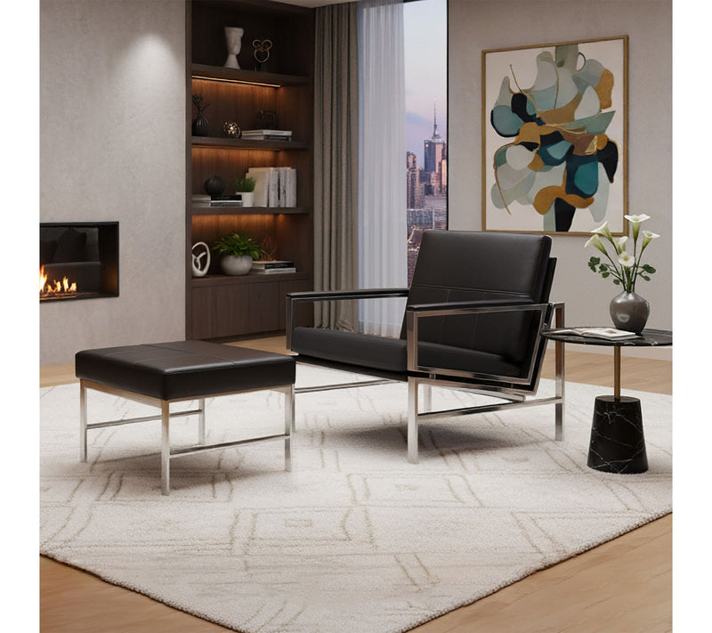 Studio Designs Home Atlas Signature Genuine Leather Chair Set — View 8