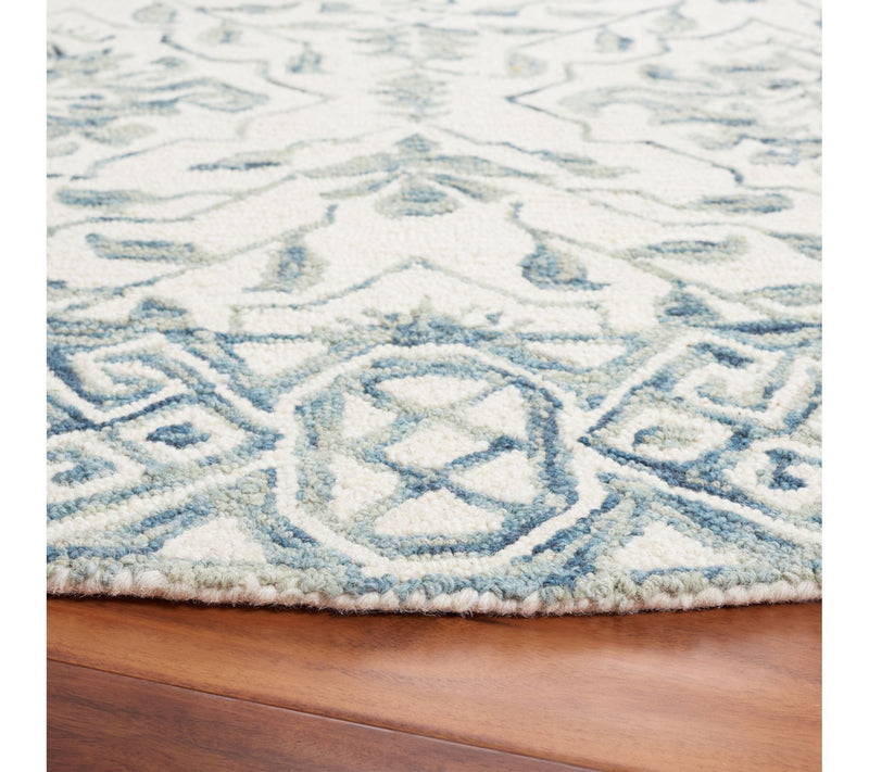 Dip Dye Fleur 7' x 7' Round Wool Rug by Valerie — View 3