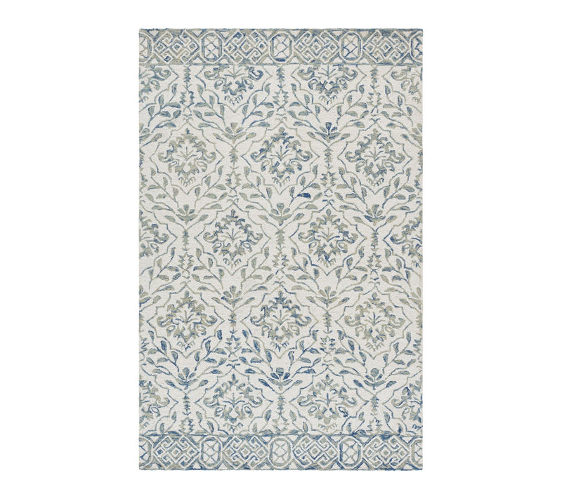 Dip Dye Fleur 6' x 9' Wool Rug by Valerie — Main view