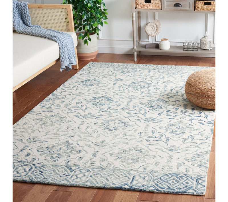 Dip Dye Fleur 7' x 7' Square Wool Rug by Valerie — View 2