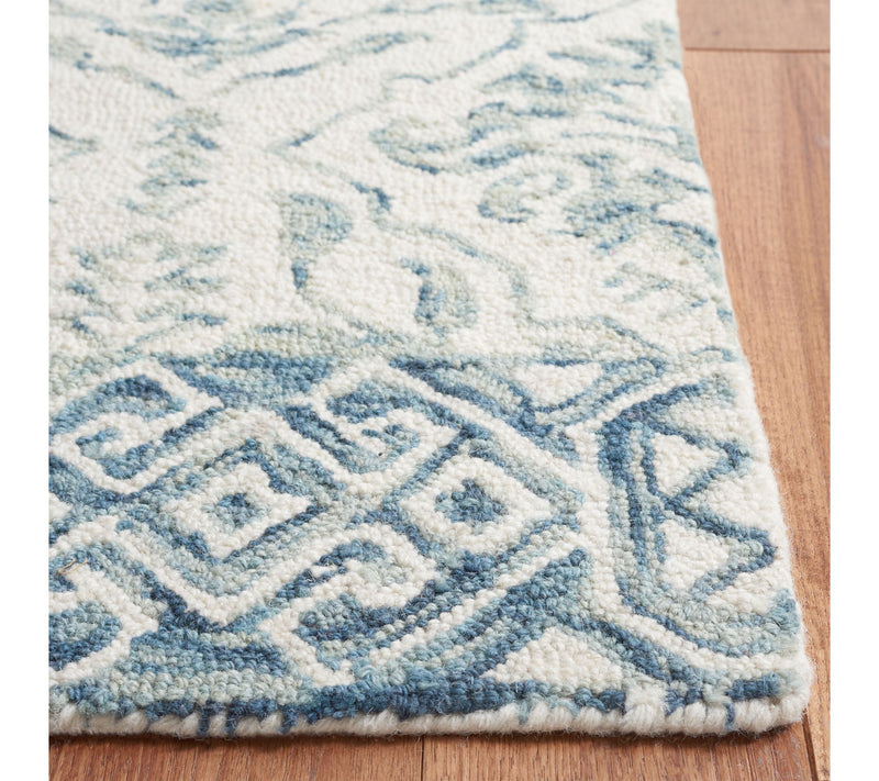 Dip Dye Fleur 7' x 7' Square Wool Rug by Valerie — View 3