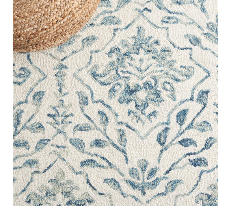 Dip Dye Fleur 7' x 7' Square Wool Rug by Valerie — View 5