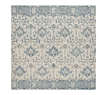 Dip Dye Fleur 5' x 5' Square Wool Rug by Valerie