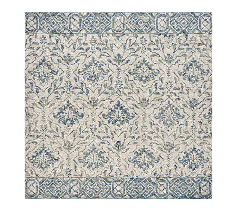 Dip Dye Fleur 3' x 3' Square Wool Rug by Valerie — Main view