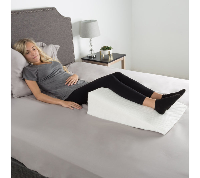 Lavish Home Wedge Pillow-Memory Foam Pillow Bamboo Fiber Cover — View 3