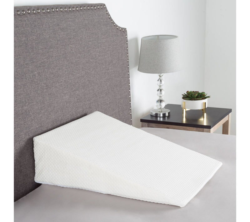 Lavish Home Wedge Pillow-Memory Foam Pillow Bamboo Fiber Cover — View 6