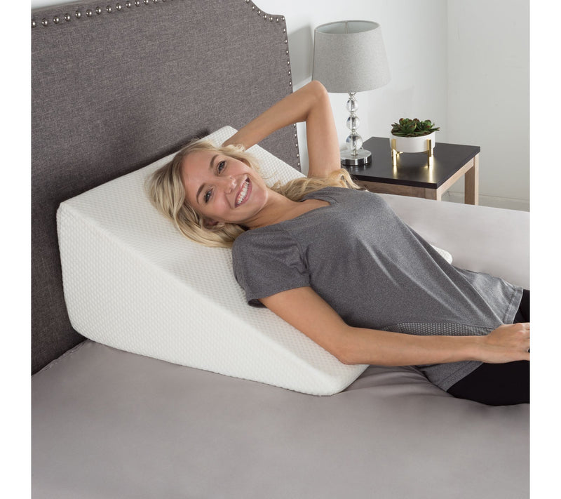 Lavish Home Extra High Wedge Memory Foam Pillow — View 3