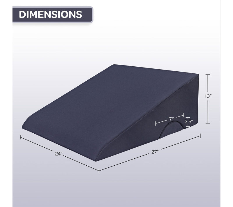 Lavish Home 8" Wedge Pillow Memory Foam Bed Wedge Pillow — View 6