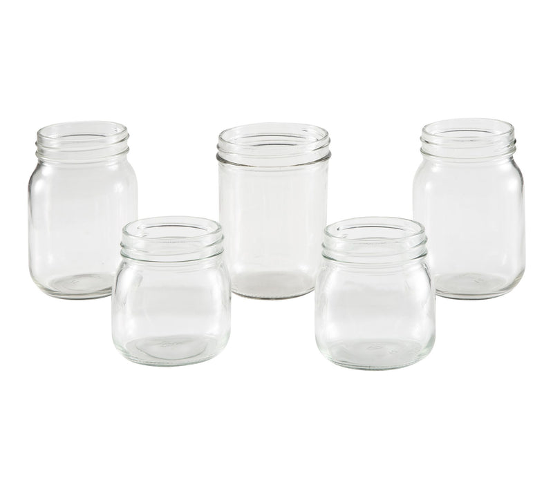 Home-Complete 5-Piece Mason Jar Bathroom Accessories Set — View 6