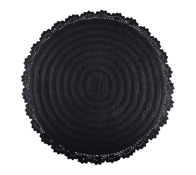 Lavish Home 2-Piece Round Woven Bath Mat Set for Boho Decor — View 13