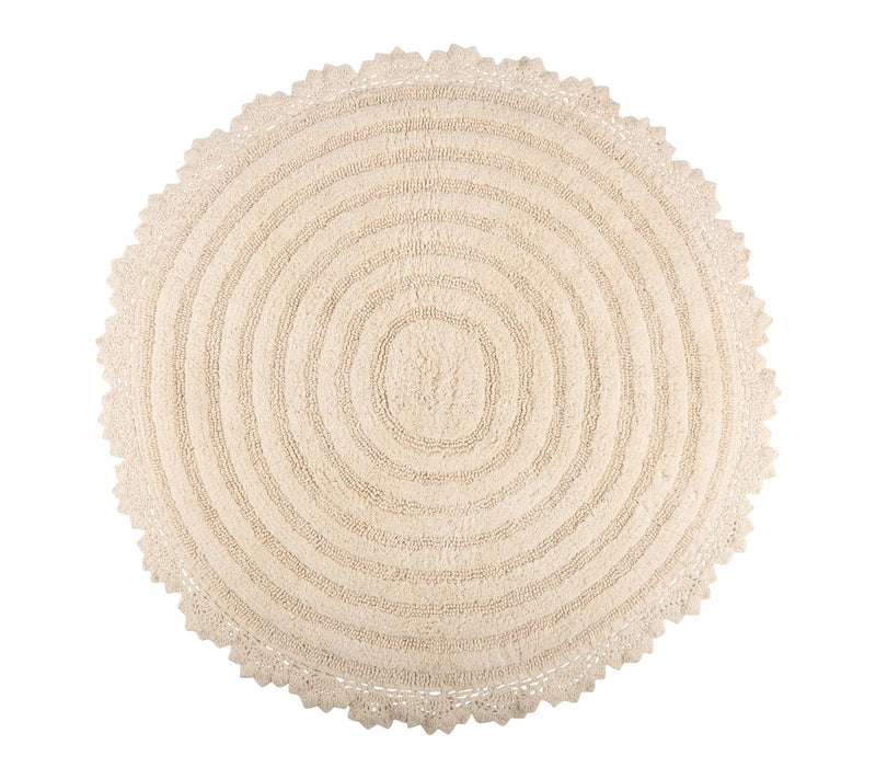 Lavish Home 2-Piece Round Woven Bath Mat Set for Boho Decor — View 14