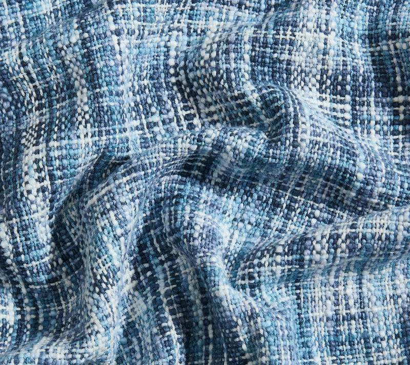 Palm Aire Margate Blue 50" x 70" Cotton Throw Blanket — View 5