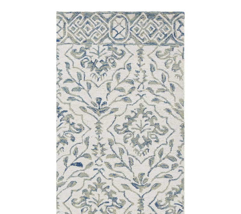 Dip Dye Fleur 3' x 3' Round Wool Rug by Valerie — View 6