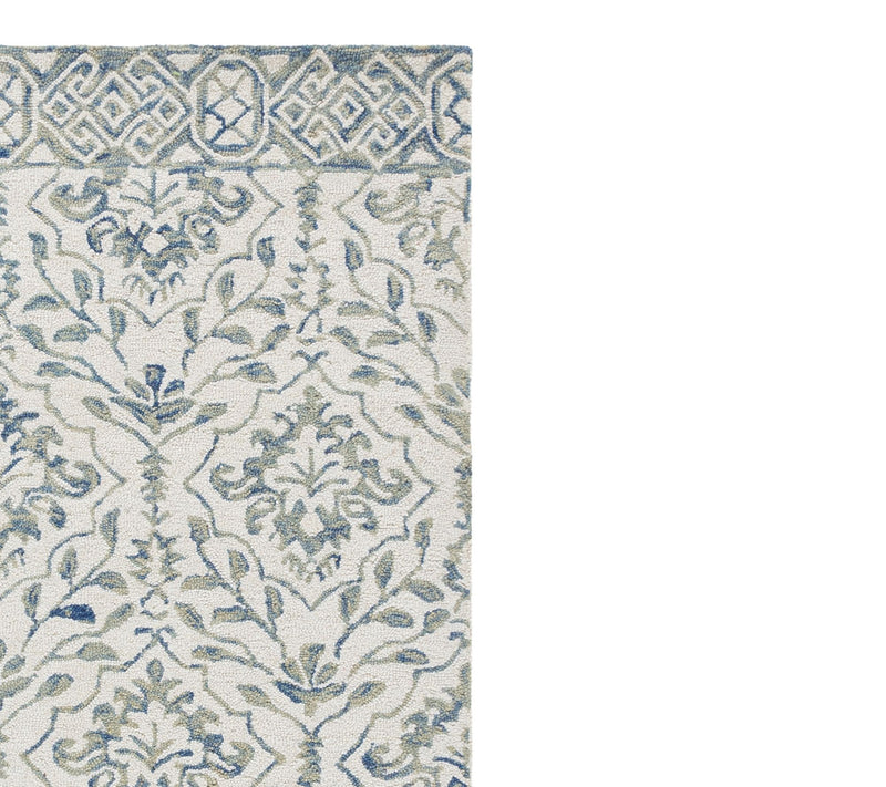 Dip Dye Fleur 2'-3" x 22' Wool Rug by Valerie — View 7