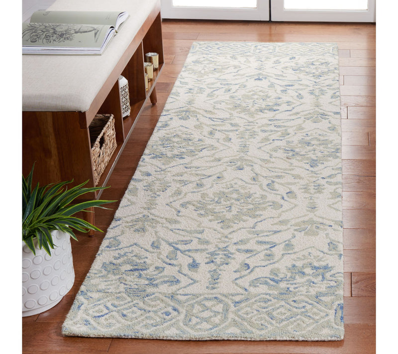 Dip Dye Fleur 2'-3" x 12' Wool Rug by Valerie — View 2