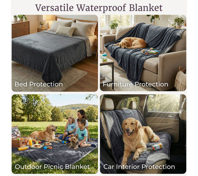 Lavish Home Waterproof Blanket Oversized Blanket — View 4