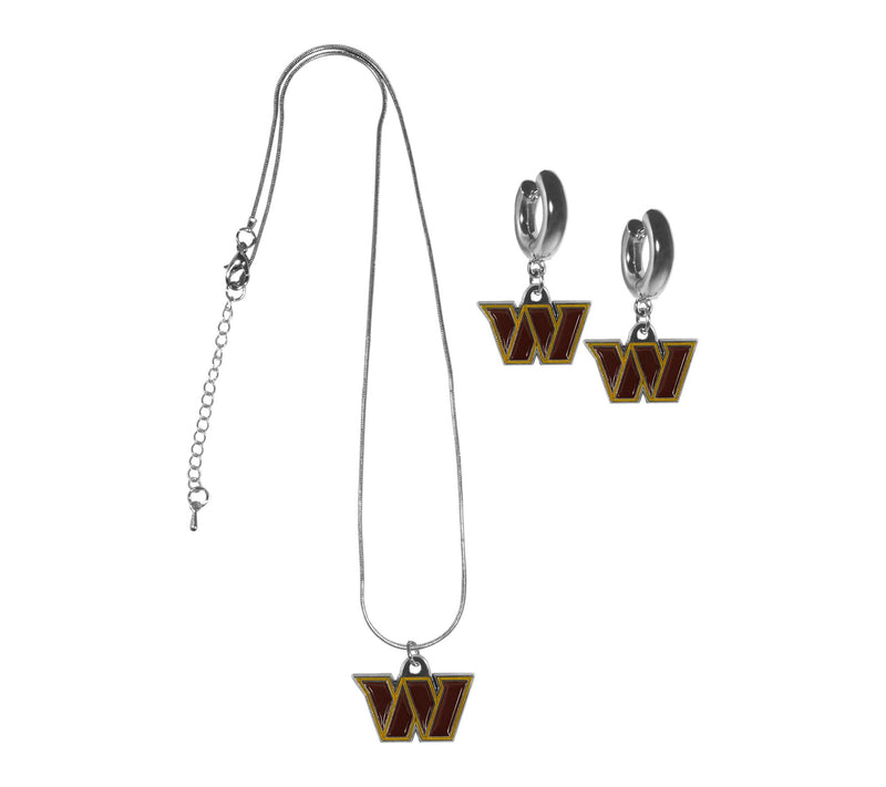 Siskiyou Sports NFL Huggie Hoop Earrings and Necklace Set — View 36