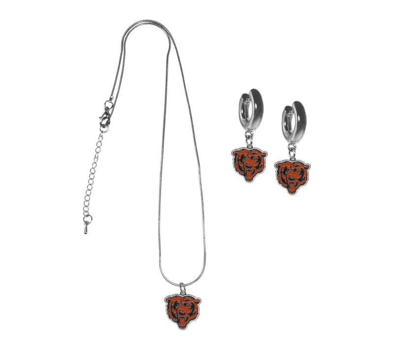Siskiyou Sports NFL Huggie Hoop Earrings and Necklace Set — View 37