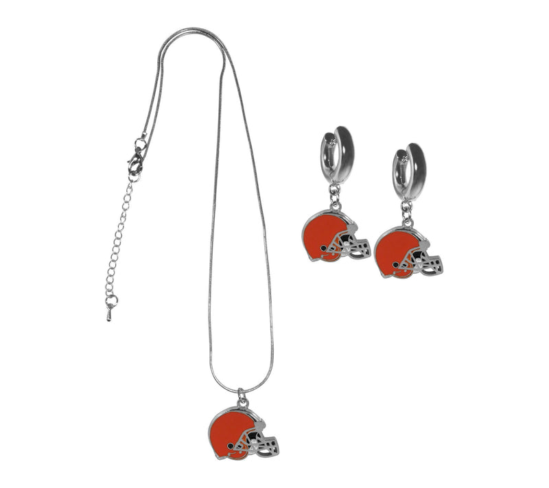 Siskiyou Sports NFL Huggie Hoop Earrings and Necklace Set — View 12