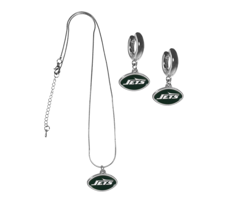 Siskiyou Sports NFL Huggie Hoop Earrings and Necklace Set — View 22