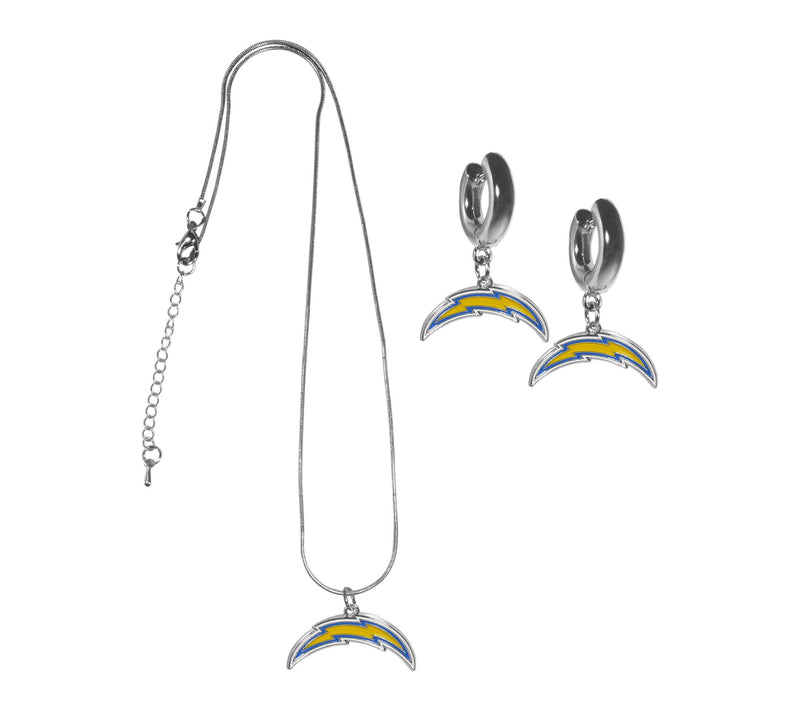 Siskiyou Sports NFL Huggie Hoop Earrings and Necklace Set — View 57