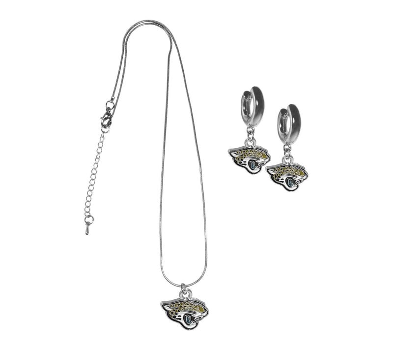 Siskiyou Sports NFL Huggie Hoop Earrings and Necklace Set — View 64