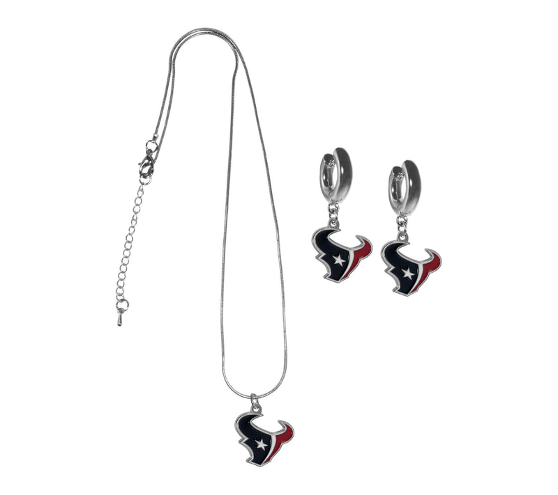 Siskiyou Sports NFL Huggie Hoop Earrings and Necklace Set — View 67