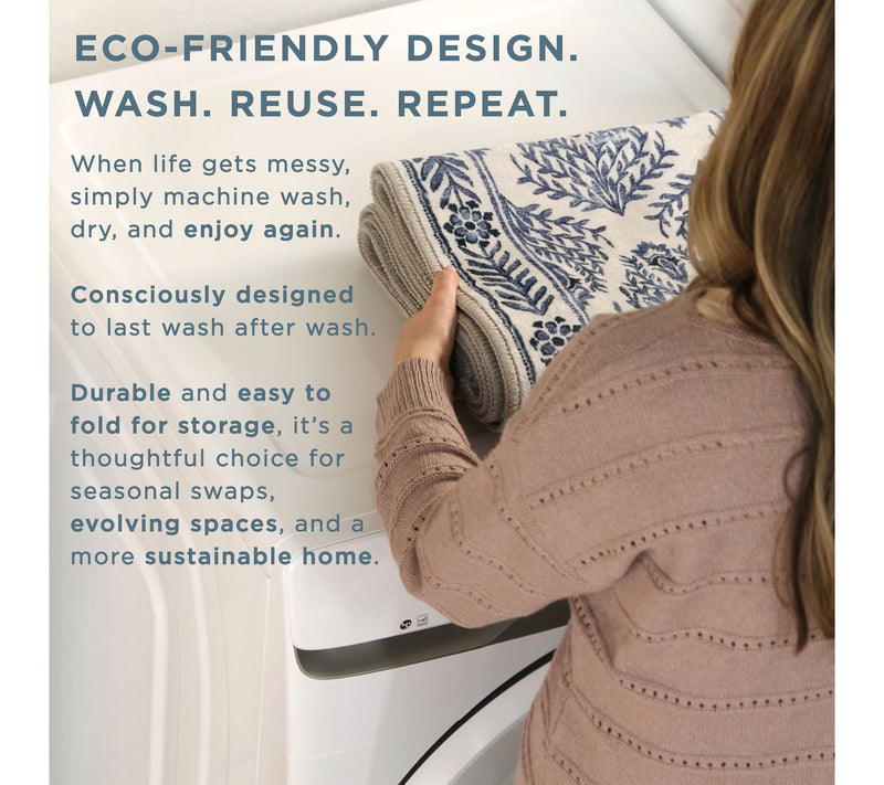 Everwash Haven Abstract Colorblock 6x9 WashableArea Rug — View 6