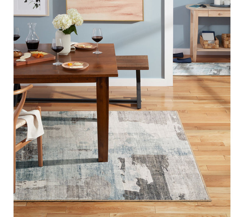 Everwash Haven Abstract Colorblock 6x9 WashableArea Rug — View 4
