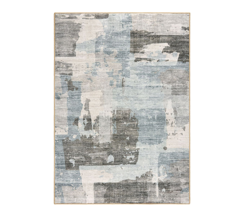 Everwash Haven Abstract Colorblock 5x7 WashableArea Rug — Main view