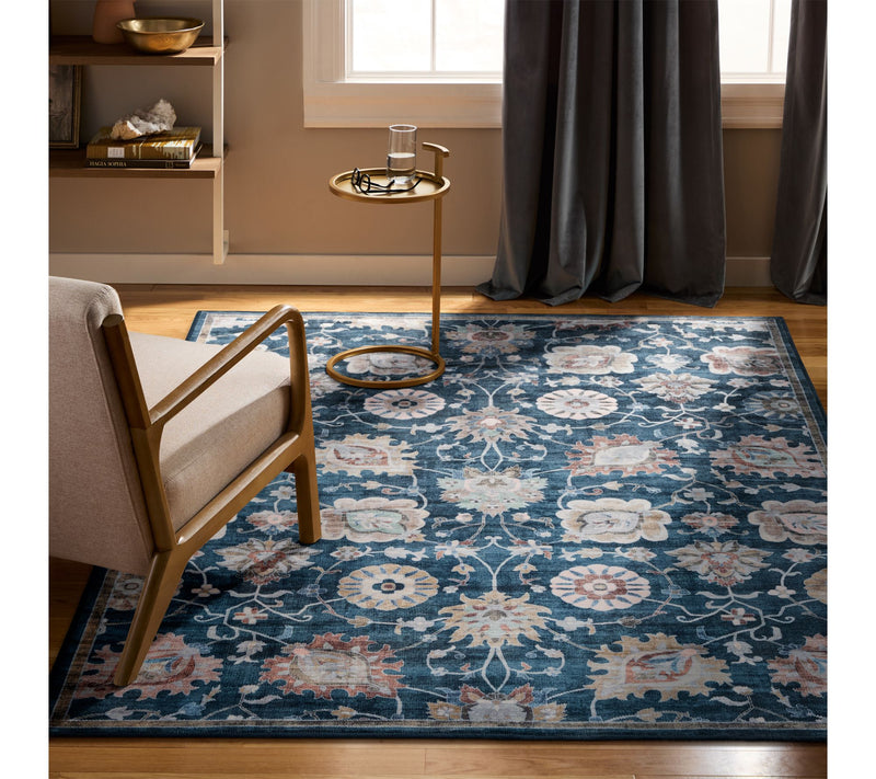 Everwash Haven Damask Floral 5 x7 Washable Are a Rug — View 3