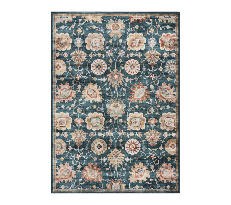 Everwash Haven Damask Floral 5 x7 Washable Are a Rug — Main view