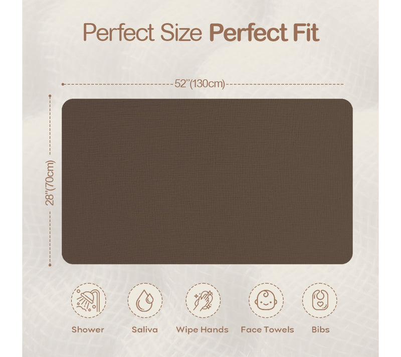 Mere & Moi 2 Pack Muslin Fitted Crib Sheets Mattress Bedding — View 5