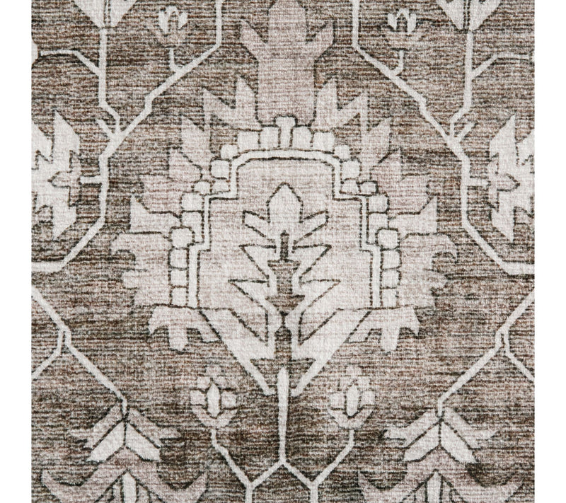 Everwash Haven Distressed Border 2x7 Washable Runner Rug — View 2