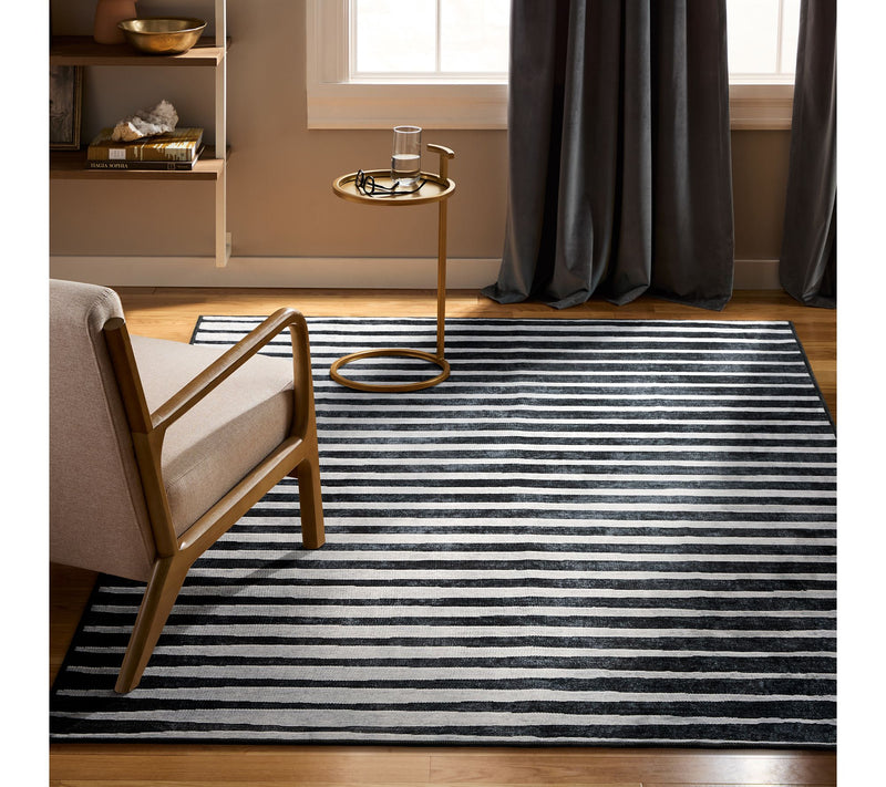 Everwash Haven Modern Stripe 6x9 Washable AreaRug — View 3