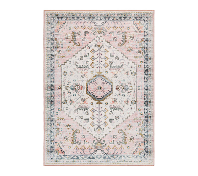 Everwash Haven Modern Medallion 5x7 Washable Area Rug — View 11