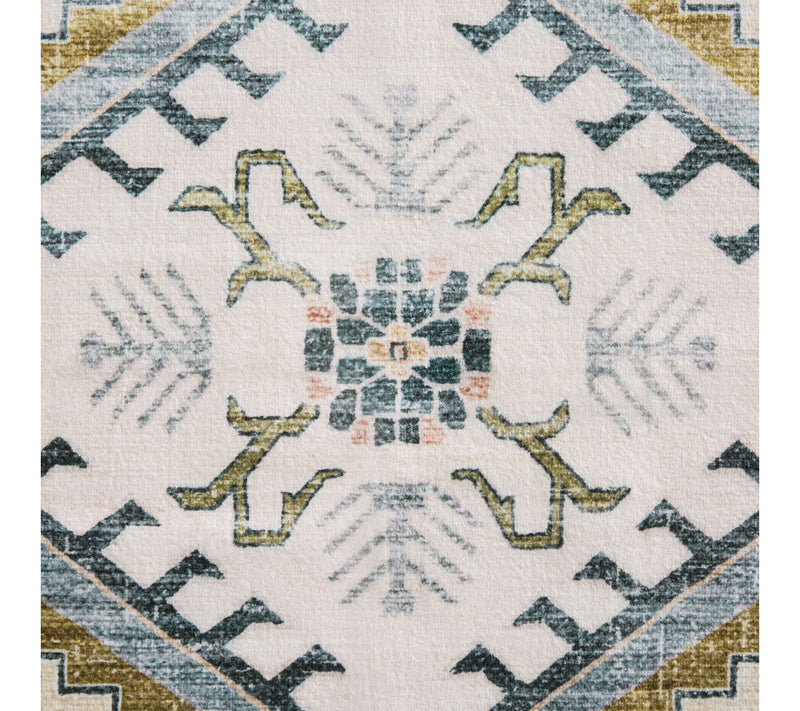 Everwash Haven Modern Medallion 5x7 Washable Area Rug — View 3