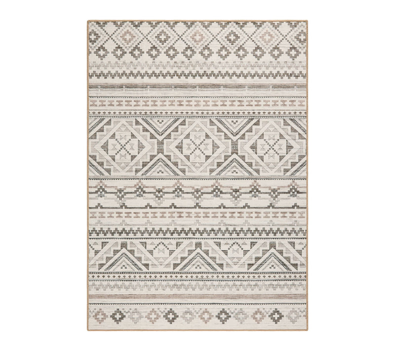 Everwash Haven Modern Geo 8x10 Washable Area Rug — Main view