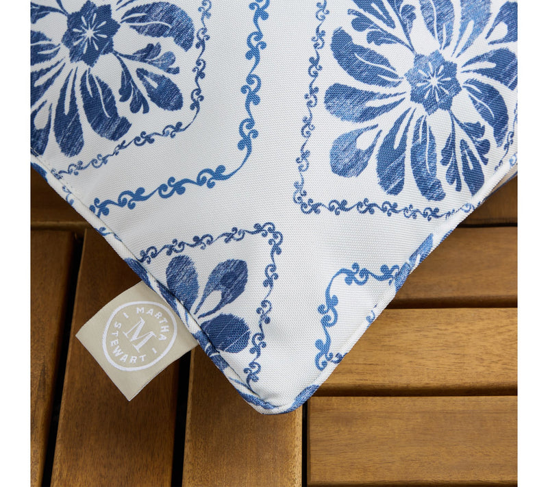 Martha Stewart Becca Geometric 11"x18" OutdoorPillow 2-Pack — View 2