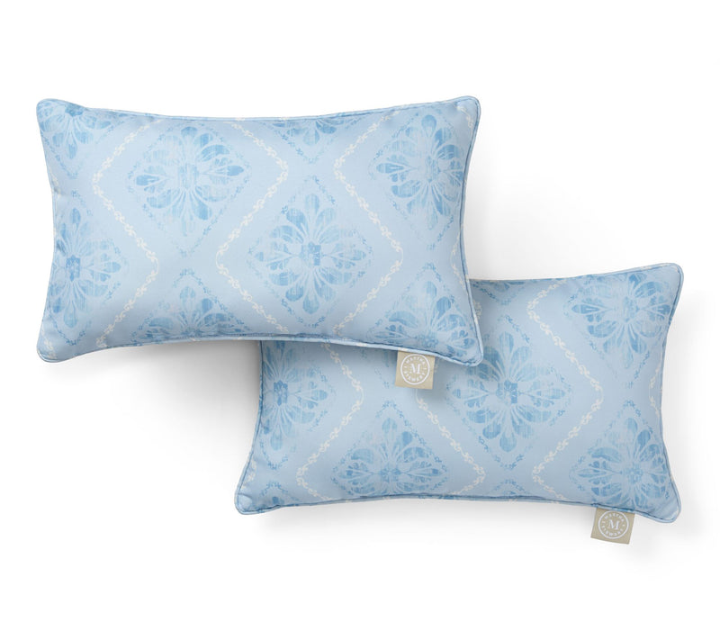 Martha Stewart Becca Geometric 11"x18" OutdoorPillow 2-Pack — View 15