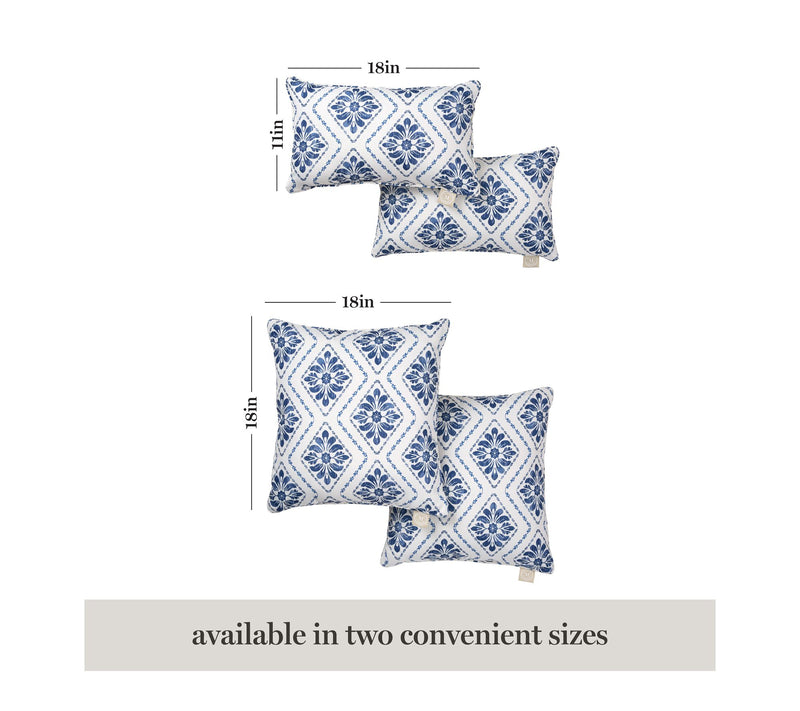 Martha Stewart Becca Geometric 11"x18" OutdoorPillow 2-Pack — View 7