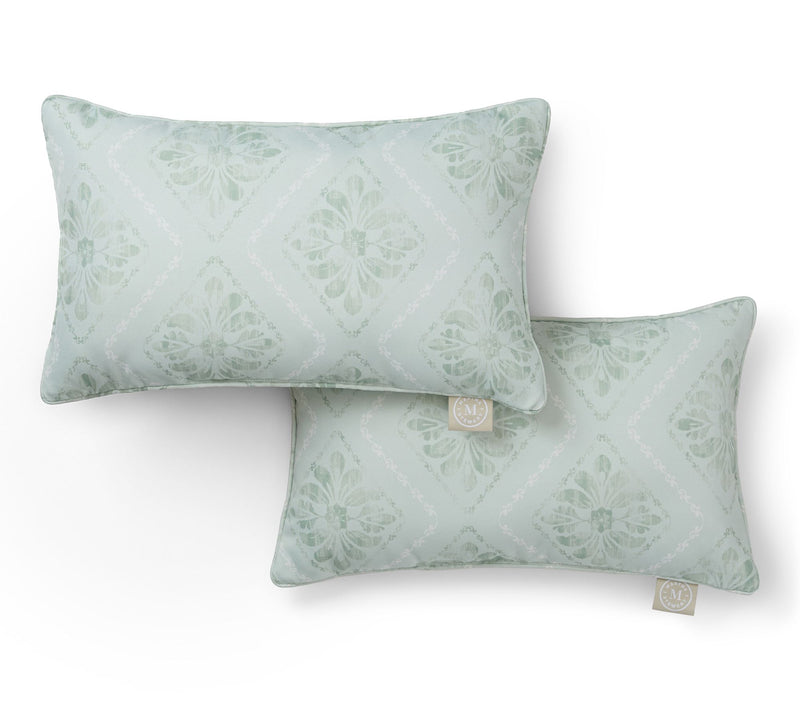 Martha Stewart Becca Geometric 11"x18" OutdoorPillow 2-Pack — View 17