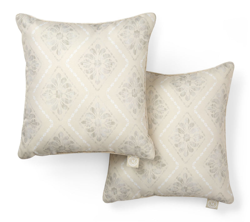 Martha Stewart Becca Geometric 18"x18" Outdoo r Pillow 2-Pack — View 12